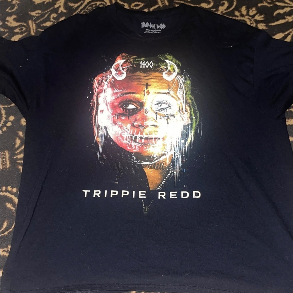 Trippie Redd Crew Neck Short Sleeve Graphic T-Shirt Size XL 100% Cotton